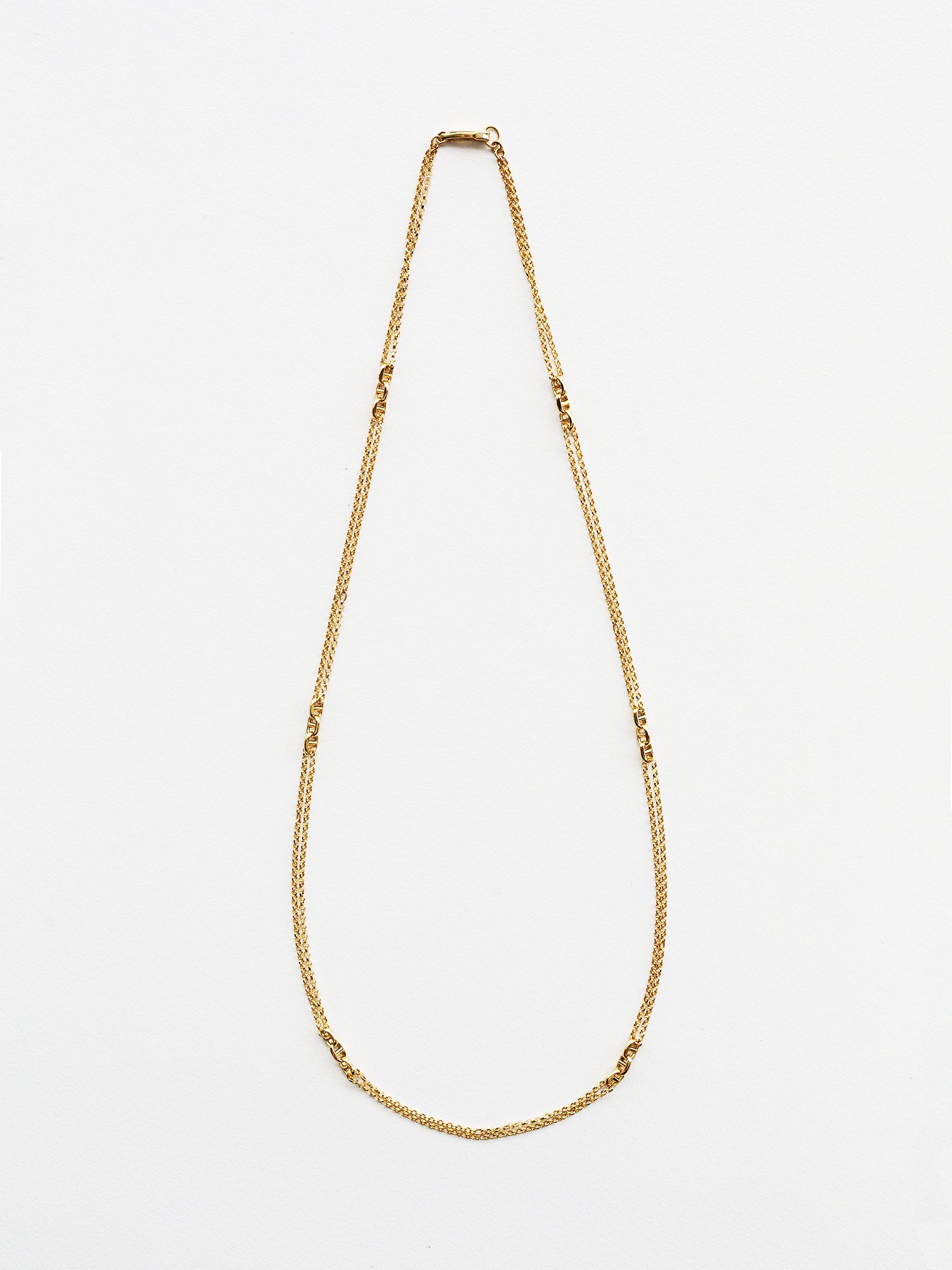 ALCHYMIA / Anchor station necklace ( Double)
