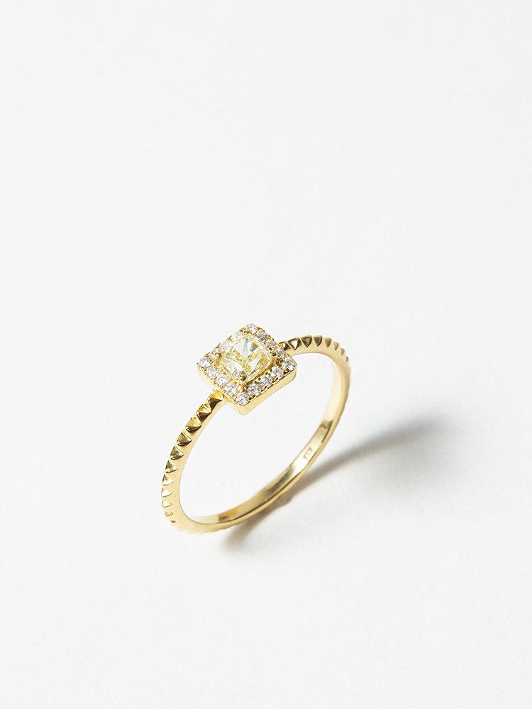 HISPANIA / Classic square diamond ring / 9/ ߸˾