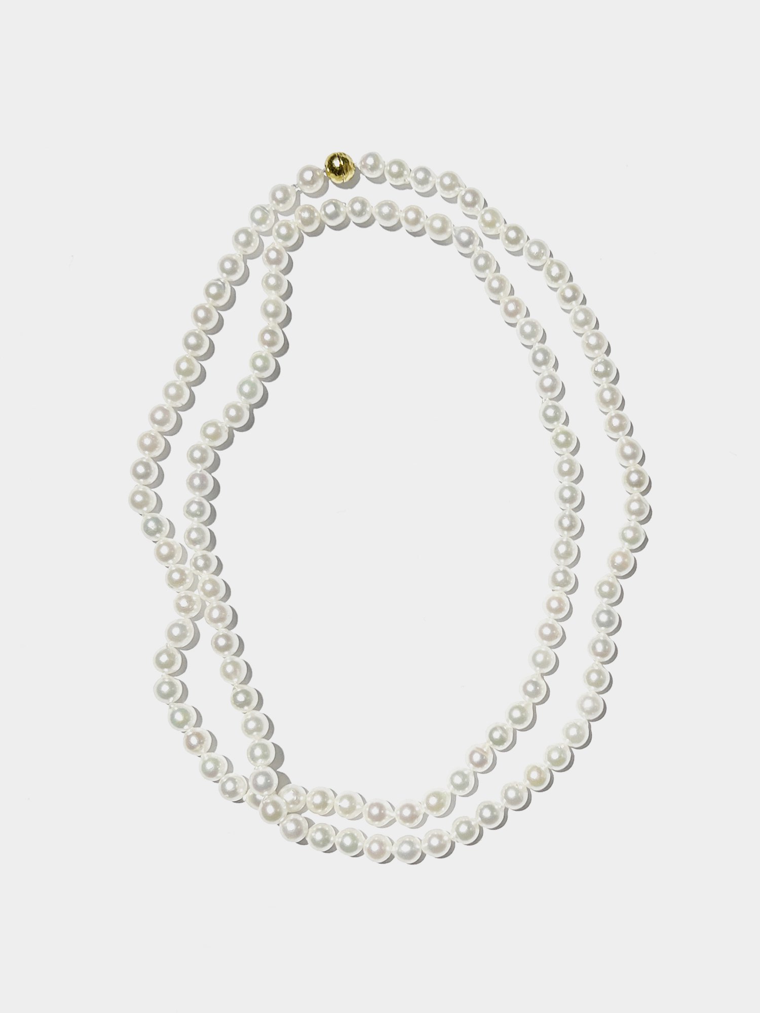 HISPANIA / Akoya baroque pearl long necklace