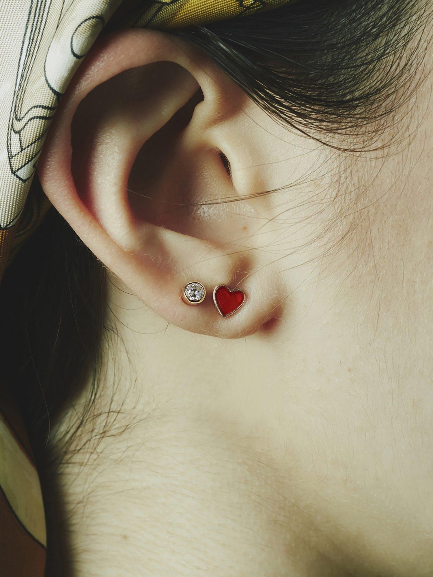 AMOUR / Amour earrings (Carnelian ) - GIGI Jewelry