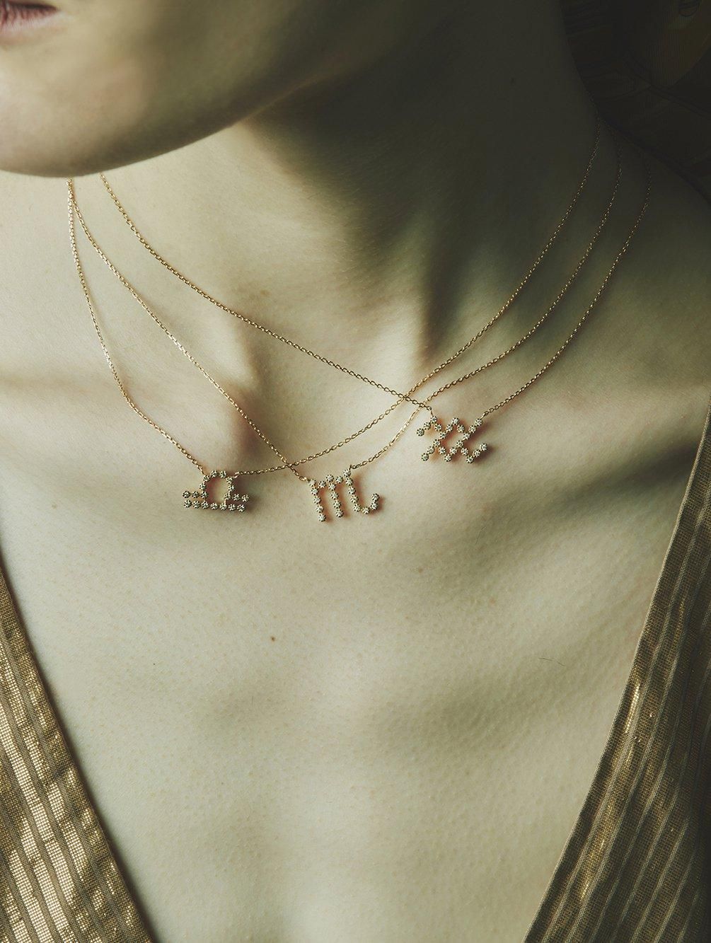 HISPANIA / Zodiac diamond necklace / 12星座 - GIGI Jewelry HISPANIA / Zodiac diamond necklace / 12星座 - GIGI Jewelry