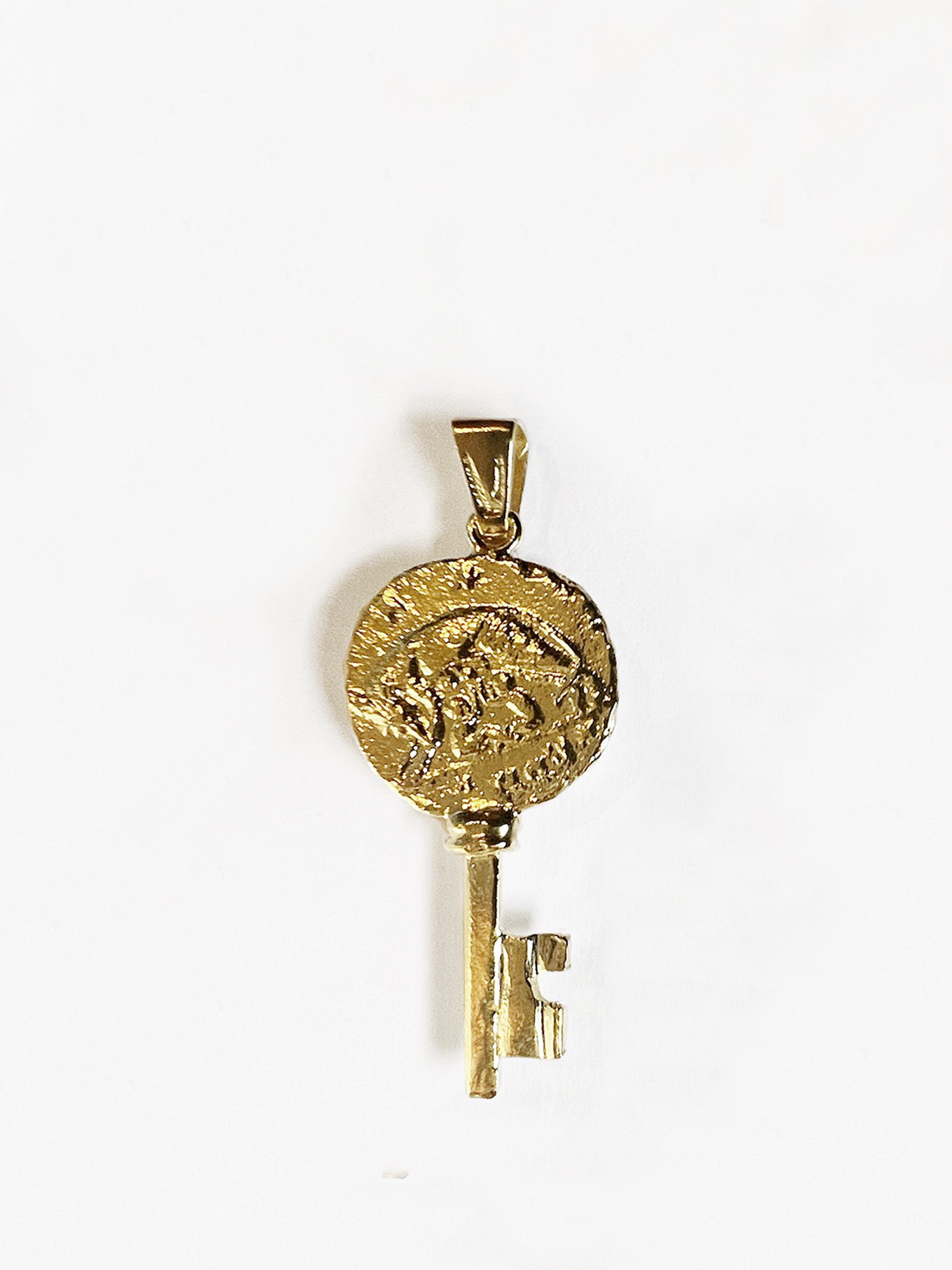 HELIOS / Roman coin key charm