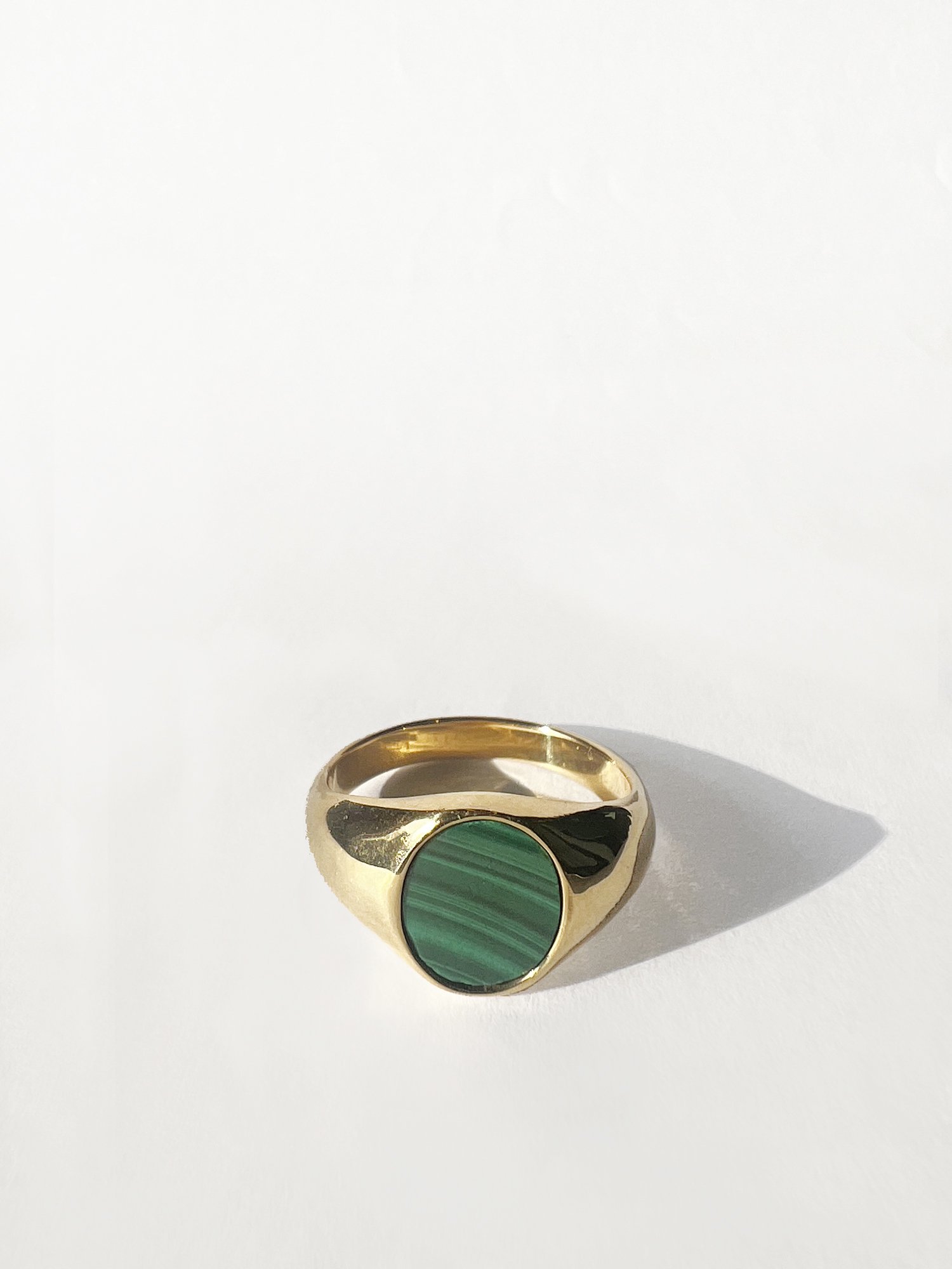 HELIOS / Helios stone signet ring / Malachite
