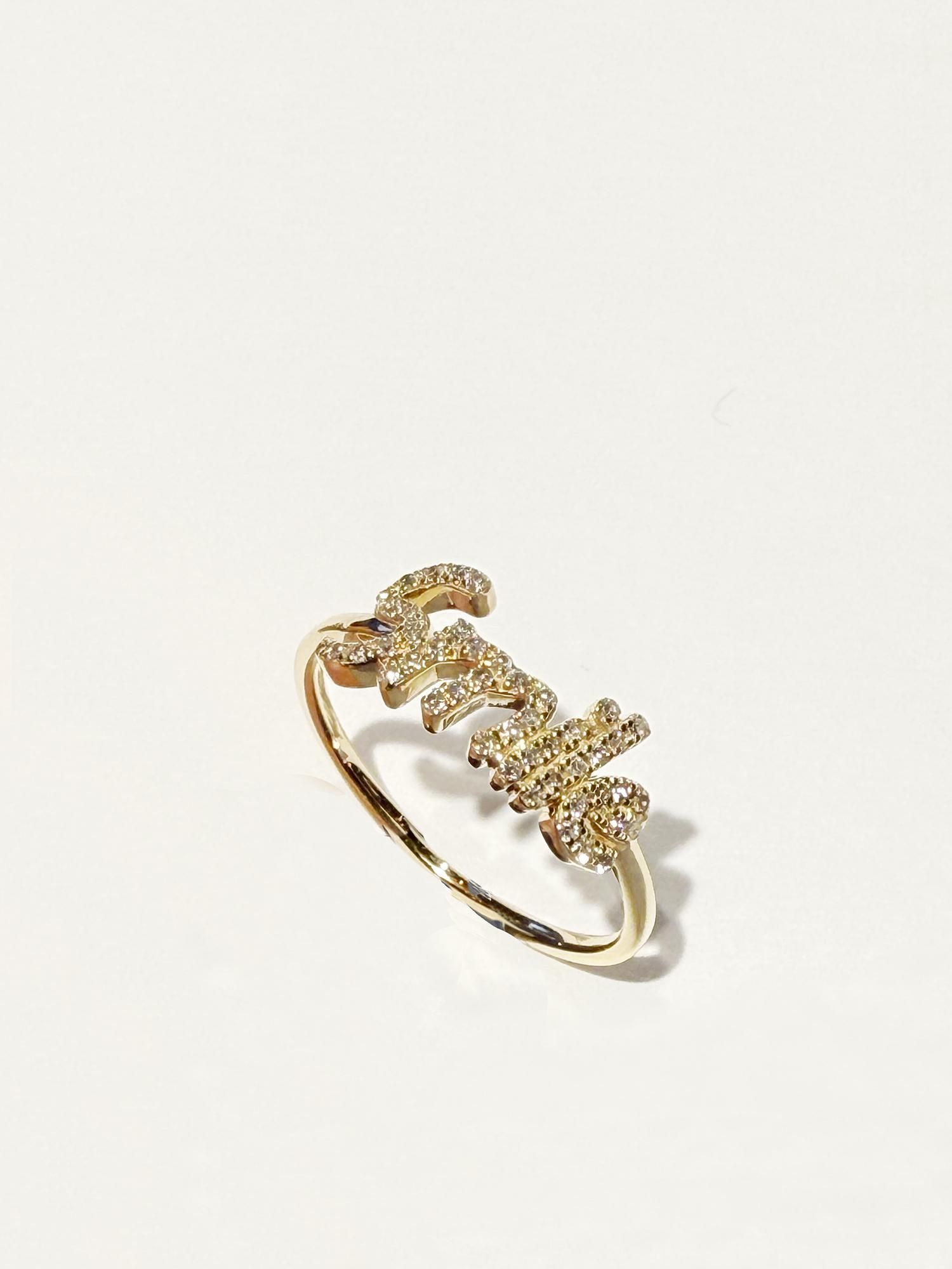 LOLO / Inscription ring ( Smile )