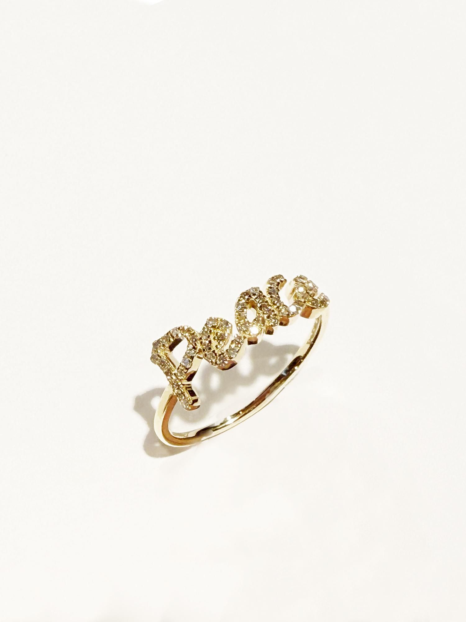 LOLO / Inscription ring ( Peace )