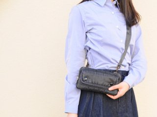 ＜Porter Classic/ポータークラシック＞S/N WALLET POUCH(Black)