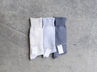 ＜evam eva/エヴァムエヴァ＞recycled cotton short socks V002Z051