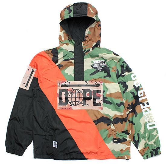 DOPE Dope Sport Gamesman Anorak Woodland Camo S 2XL DOPE TOKYO