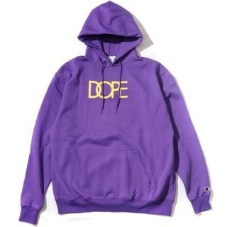 [DOPE] Classic Logo DopeChampion Hoodie Purple (M2XL)