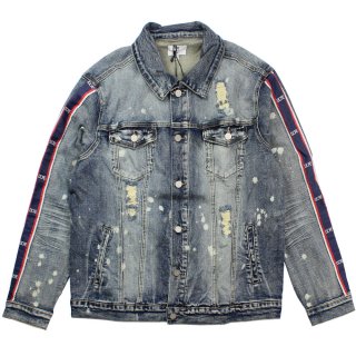 [DOPE] Stripe Denim Jacket Blue (M〜XLサイズ)