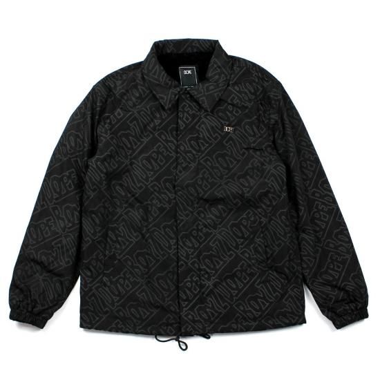 在庫処分 激安 食品 DOPE] DOPE - (M～2XLサイズ) Black Jacket Coach Boyz Dope ジャケット・アウター