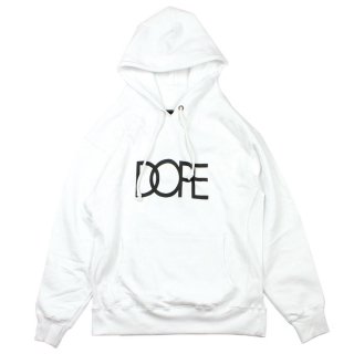 [DOPE] Classic Logo Hoodie White (M2XL)