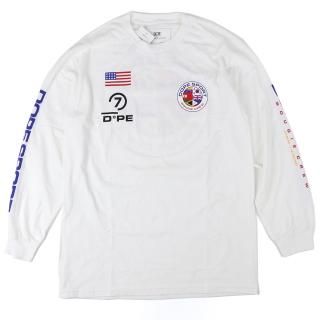 [DOPE] World Wide L/S Tee White (M～2XLサイズ)