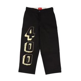 [4HUNNID] 400 Block Cropped Pants Black (2836)