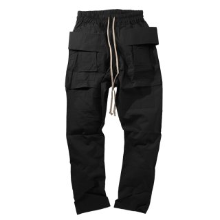 [MNML] Drop Crotch Cargo Pant Black