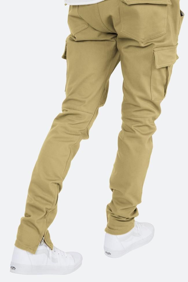 mnml] Cargo Drawcord Pants Khaki (XS～XLサイズ) - DOPE TOKYO