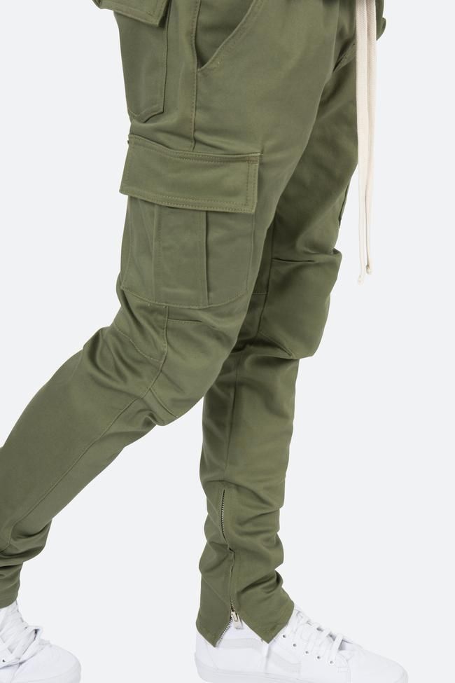 mnml] Cargo Drawcord Pants Olive (XS～XLサイズ) - DOPE TOKYO