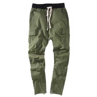 [mnml] Cargo Drawcord Pants Olive (XSXL)
