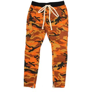 [mnml] Cargo Drawcord Pants Orange Camo (Xs〜XLサイズ)