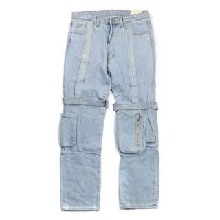 [mnml]  V-Fit V265 Baggy Denim Light Blue (28～38インチ)