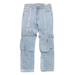 [mnml]  V-Fit V265 Baggy Denim Light Blue (2838)