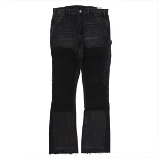 [mnml]  B118 Flare Work Denim Black  (2838)