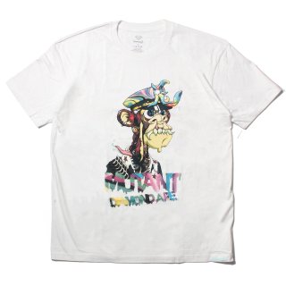 [Diamond Supply.Co] Diamond Ape Mutant Ape Trippy Tee White (L2XL)