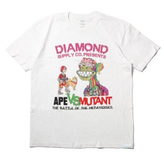 [Diamond Supply.Co] Diamond Ape Ape vs Mutant Tee White (L〜2XLサイズ)