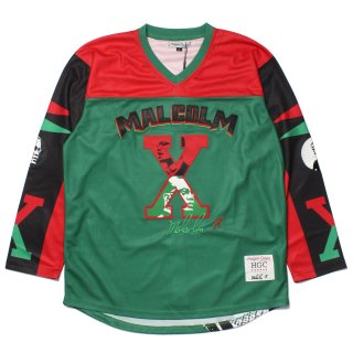 [HEADGEAR CLASSICS] Malcolm X Hockey Jersey Green (L〜2XLサイズ)