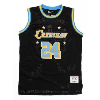 [HEADGEAR CLASSICS] Jeesey Collection 2022 Crenshaw 24 Basketball Jersey Black (L〜2XLサイズ) 