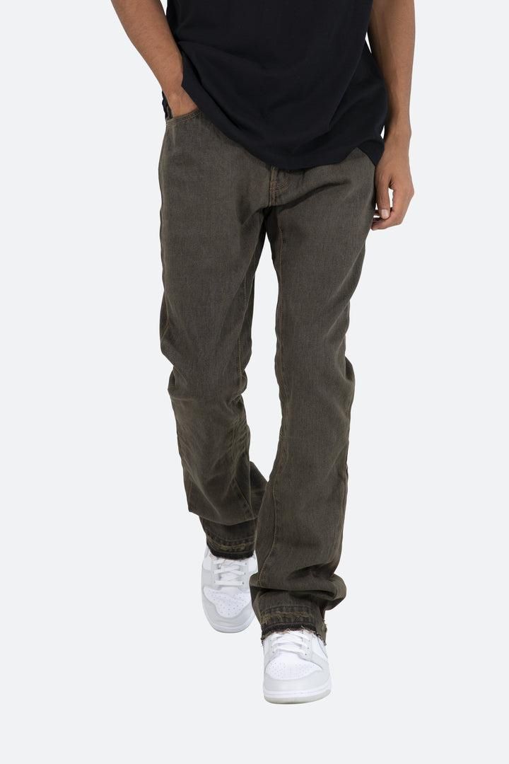 mnml B355 希少色!! フレア切替デニムパンツ フレアデニムパンツ28 B118 FLARE WORK DENIM フレアパンツ デニムパンツ|mnml