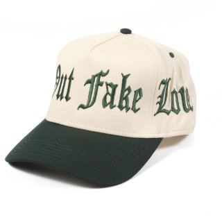 [KEEP OUT FAKE LOVE] Keep Out Fake Love Snapback Forest Green/Cream