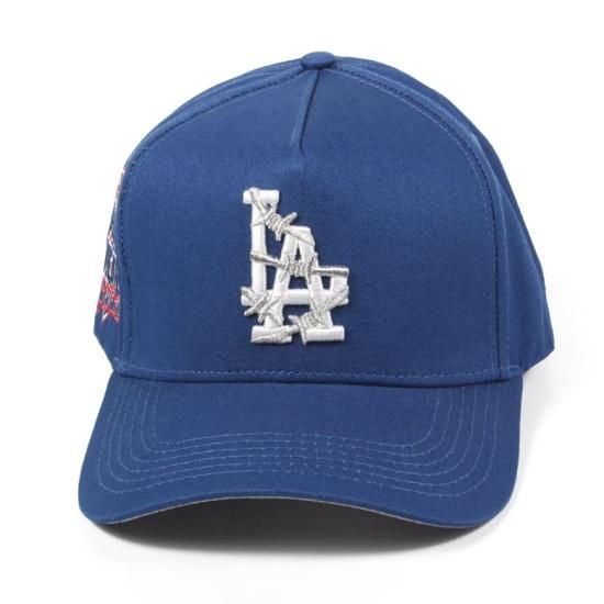 KEEP OUT FAKE LOVE] World Famous LA Snapback Royal Blue