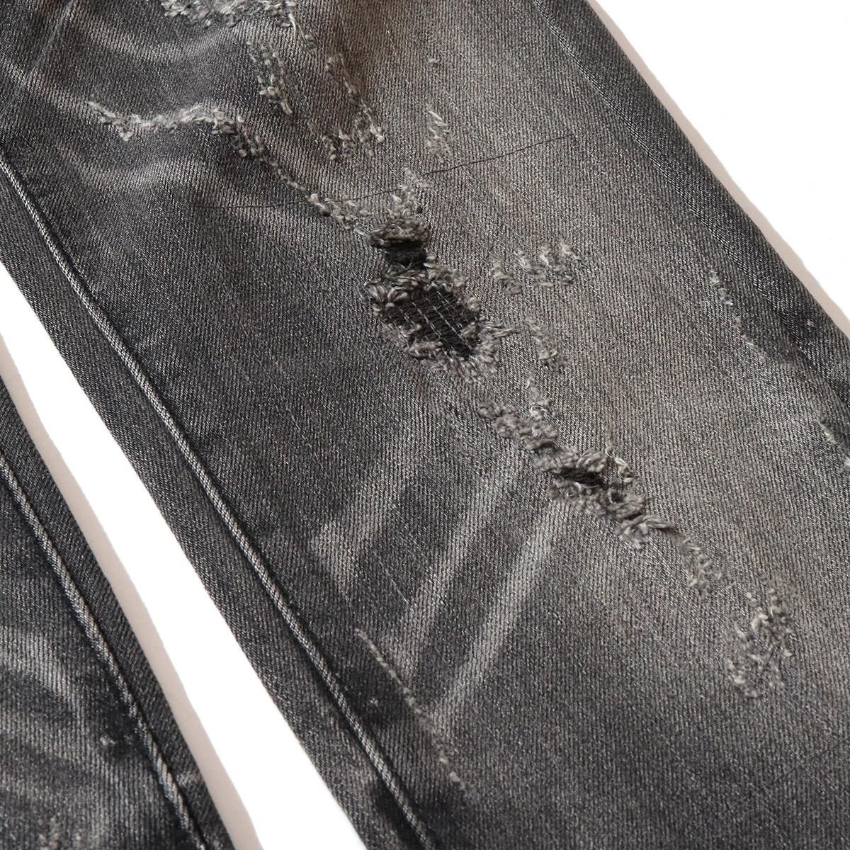 mnml X145 スキニー デニム グレー 28 ストレッチ m2019 mnml] X145 Stretch Denim Grey (28～38インチ) - DOPE TOKYO