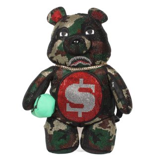 [SPRAYGROUND] Camouflage Trinity Bear Backpack