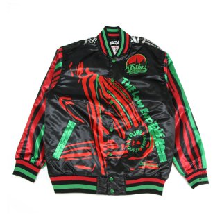 [HEADGEAR CLASSICS] A Tribe Called Quest Low End Theory Satin Jacket Black (M2XL) 
