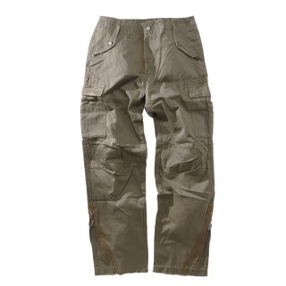 [mnml] Zipper Denim Cargo Pants Khaki (28〜38)