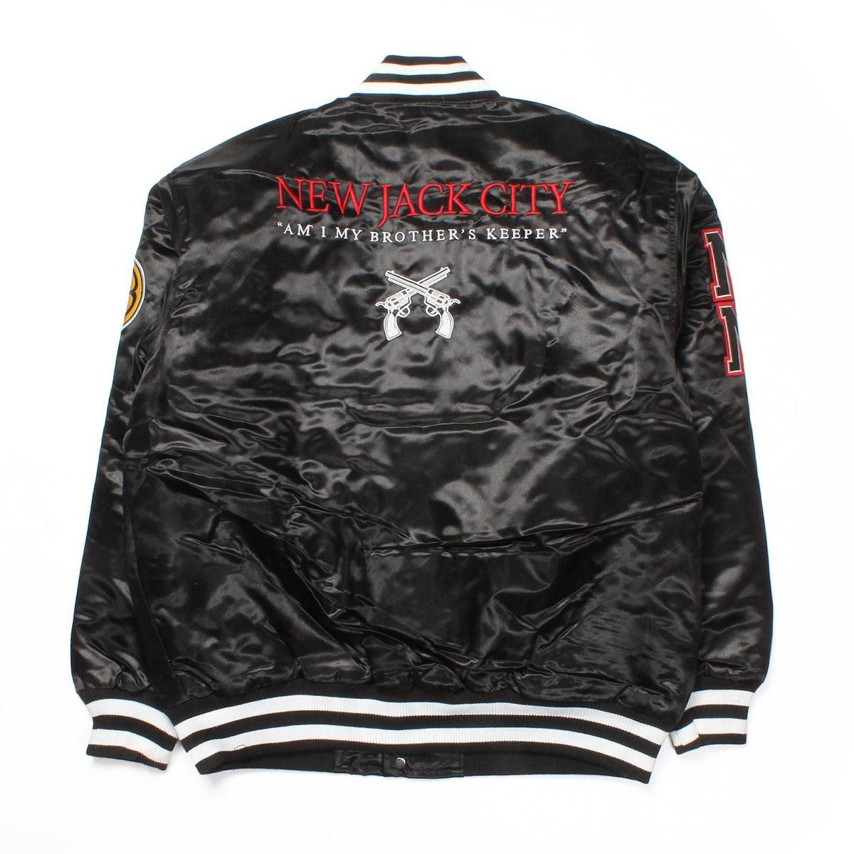 完売品 STBK street bespoke  jacket HEADGEAR CLASSICS] New Jack City Brothers Keeper Satin