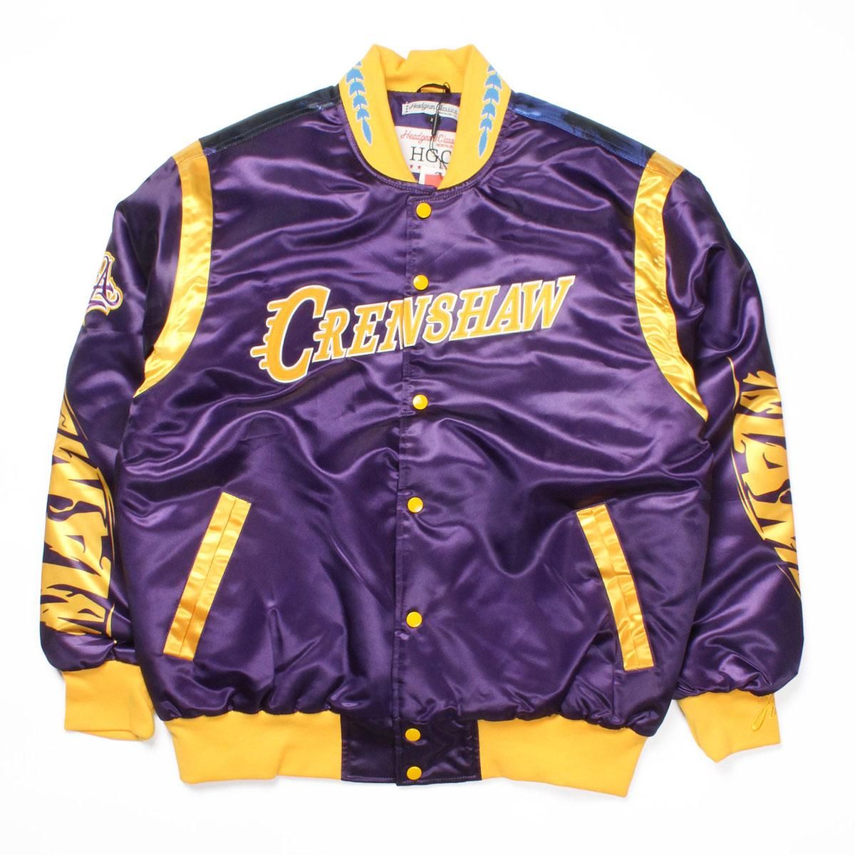 HEADGEAR CLASSICS] Crenshaw Mamba Satin Jacket Purple (M～2XL