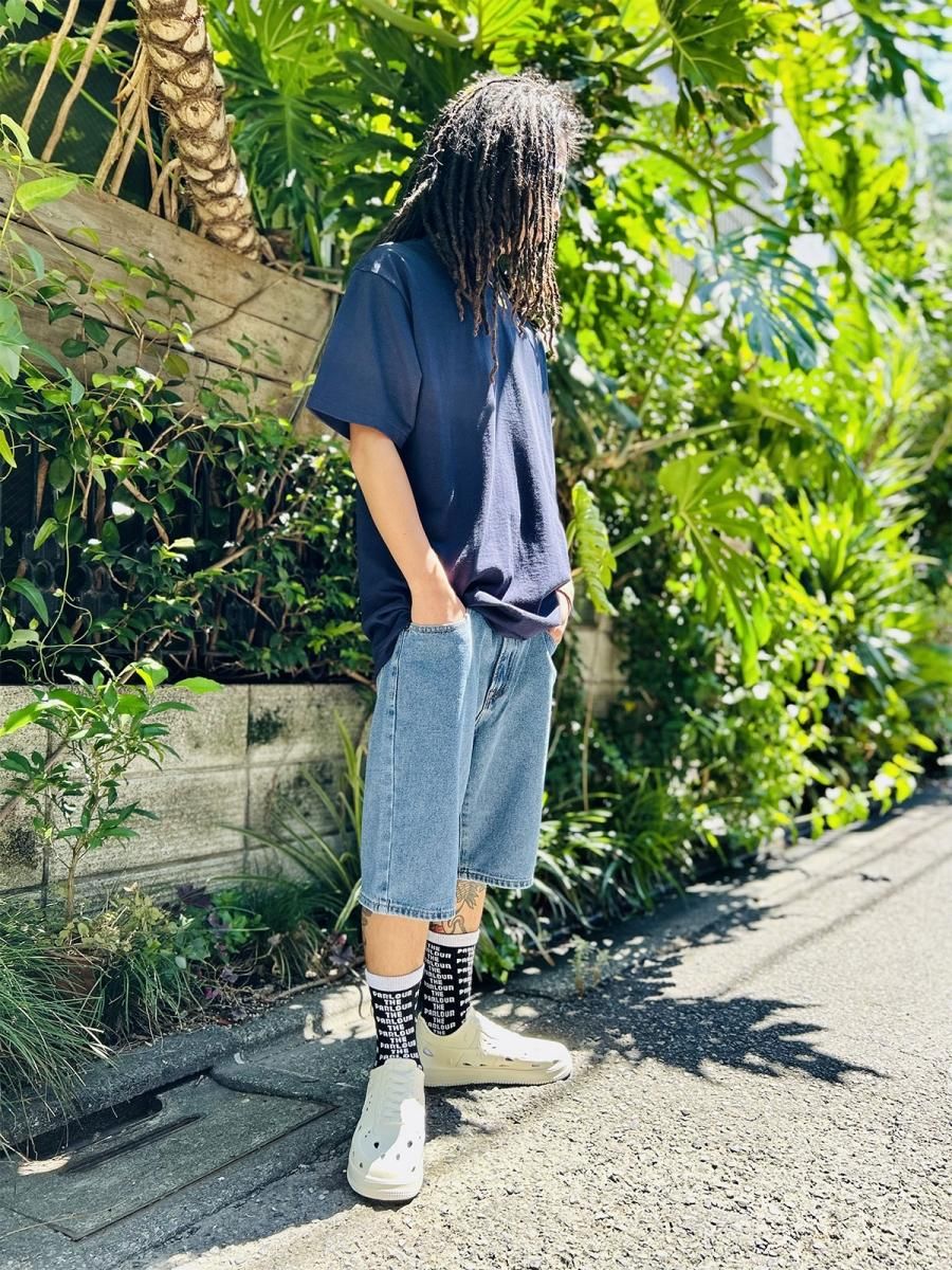 KNO-BETTA] 998 5 Pockets Denim Shorts Dark Blue (30～42