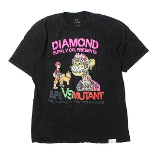 [Diamond Supply.Co] Diamond Ape Ape Vs Mutant Tee Vintage Black (L〜2XLサイズ)