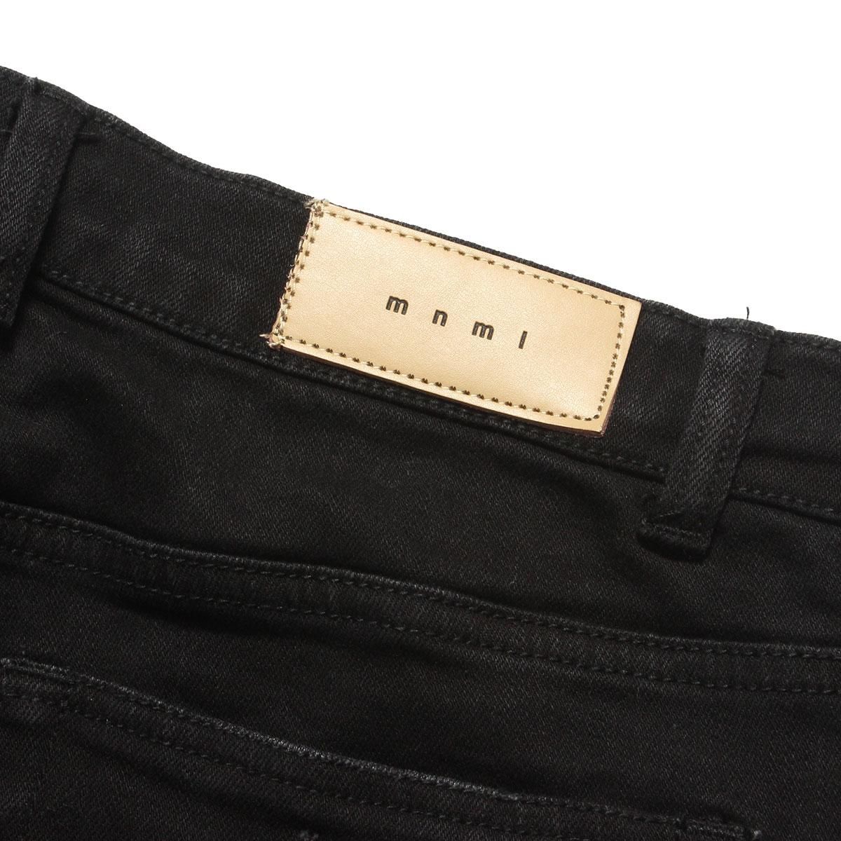 mnml] X165 Paisley Stretch Denim Black/Black (28～38インチ