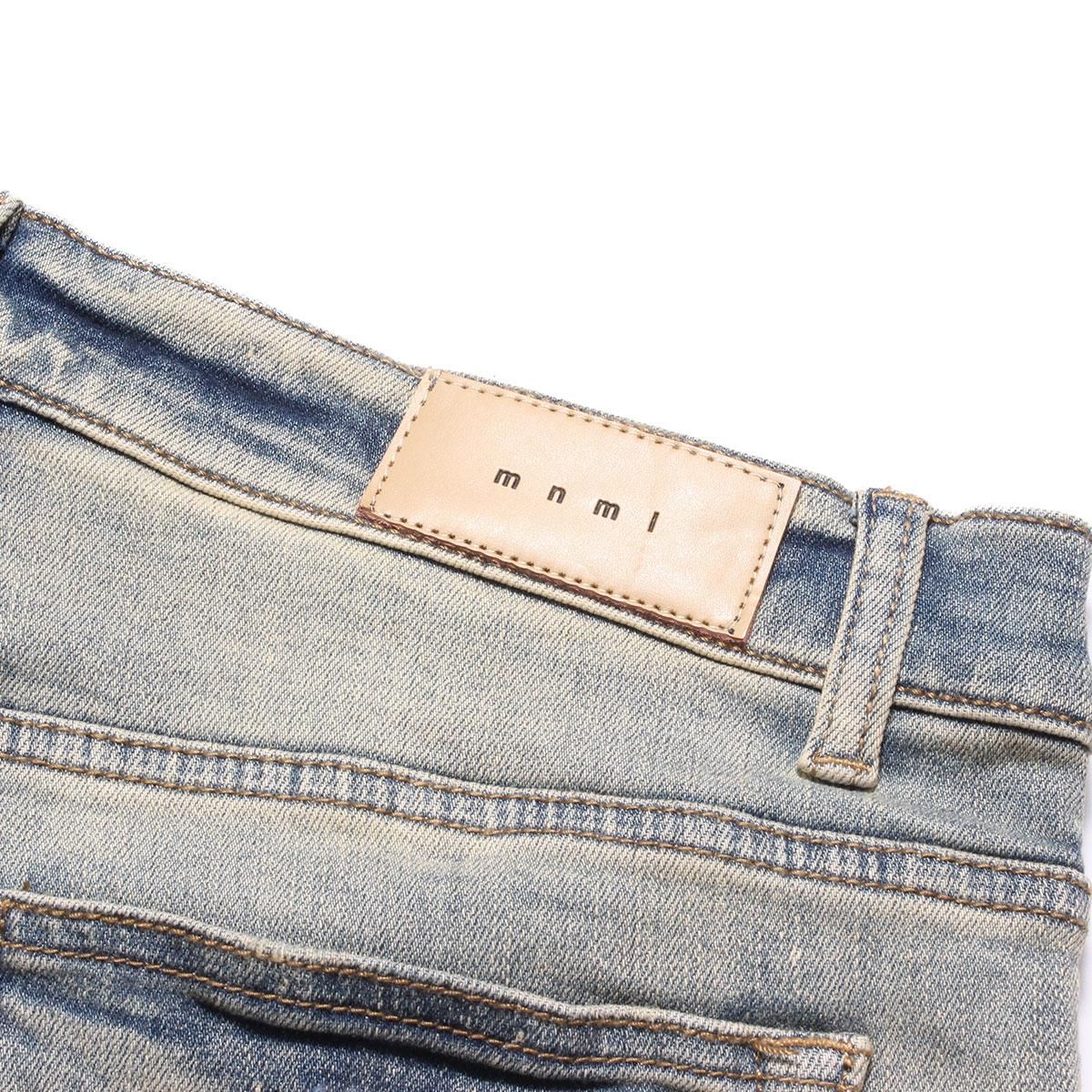 mnml] X165 Paisley Stretch Denim Blue/Black (28～38インチ