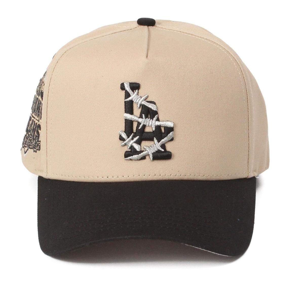 KEEP OUT FAKE LOVE] World Famous LA Snapback Beige - DOPE