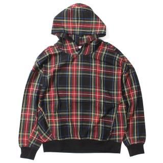 [mnml] Plaid Hoodie Green / Red (S2XL)