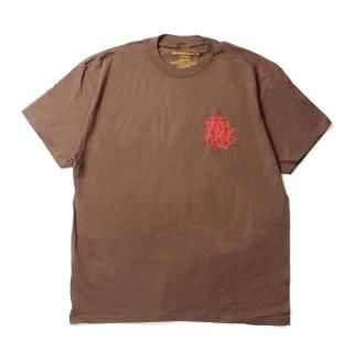 [4HUNNID] 4Hunnid Hand Lettering Tee Brown