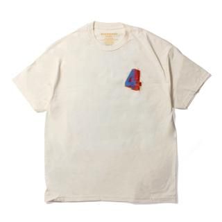 [4HUNNID] 4Hunnid 4 Block Logo Tee Cream