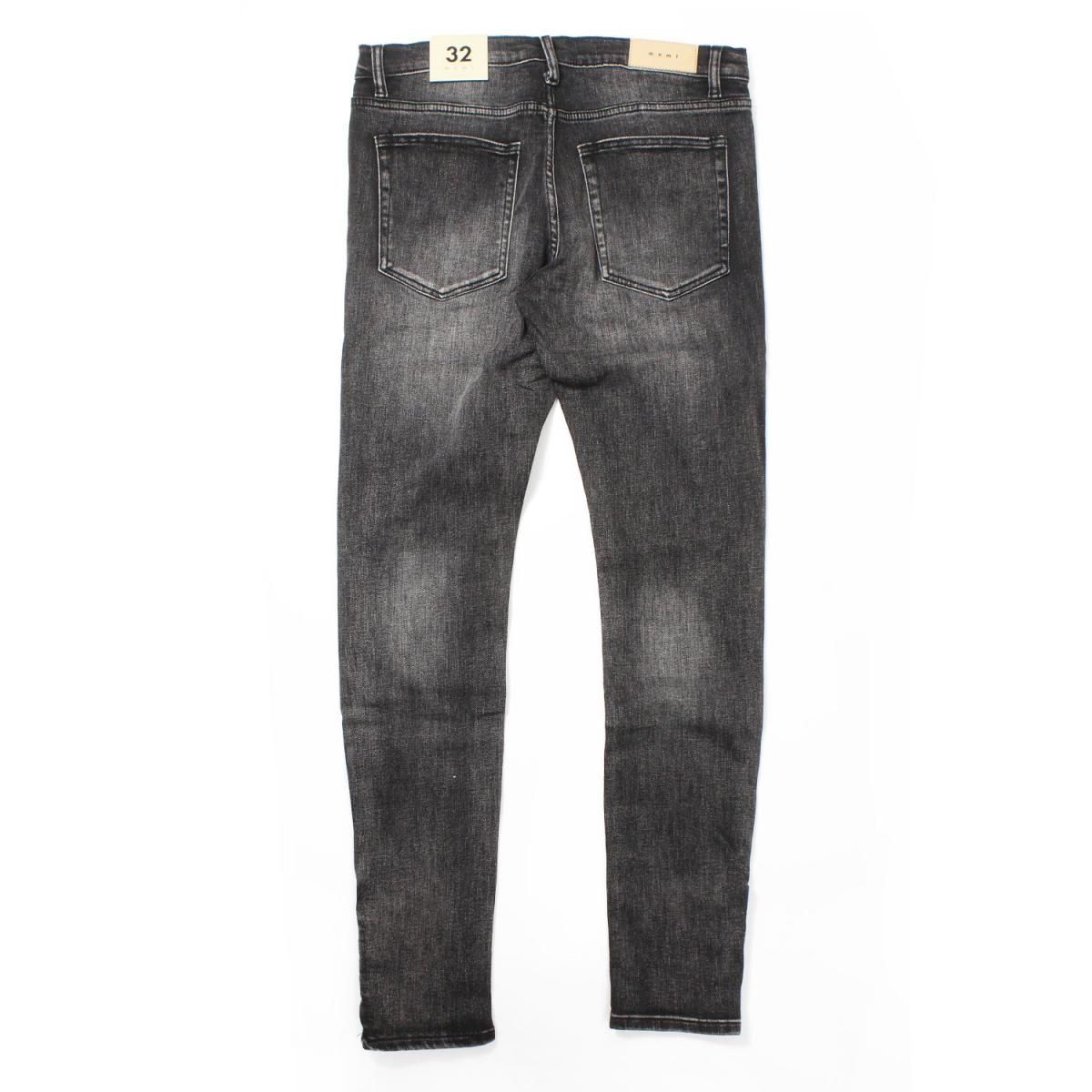 mnml] M588 Snap Slim Denim Washed Black (28～38インチ