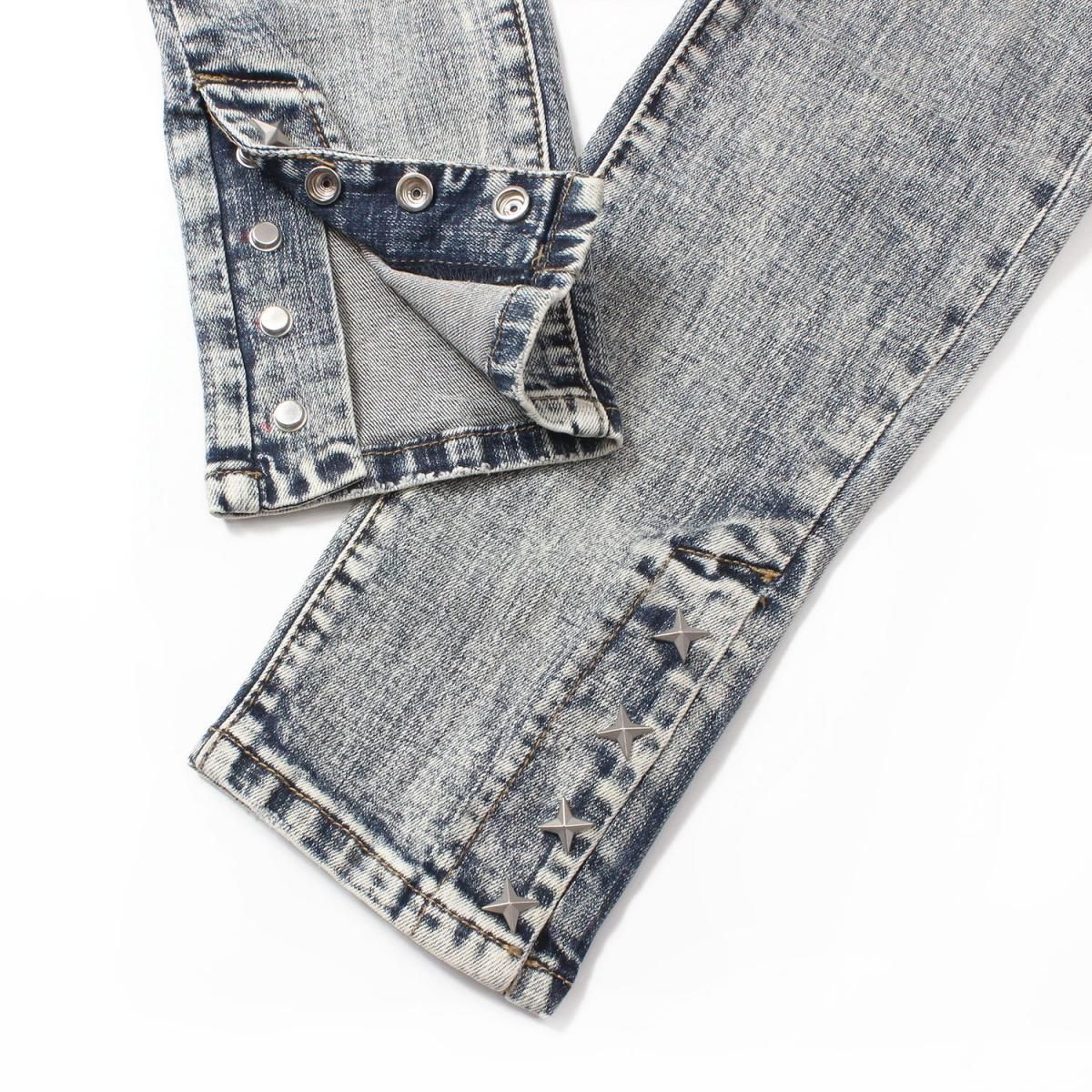 mnml] M588 Snap Slim Denim Vintage Blue (28～38インチ