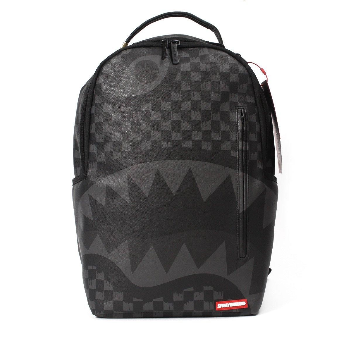 SPRAYGROUND] Hangover Grey Drip Check Backpack - DOPE TOKYO